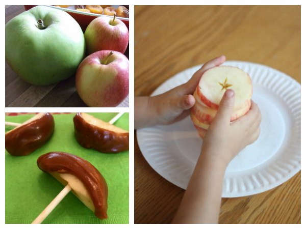 Apple recipes and snack ideas for a book based session for early years