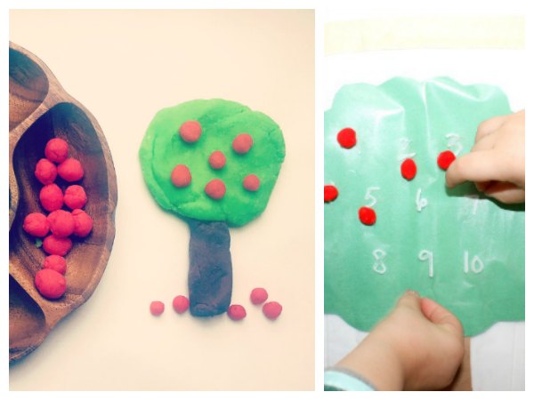 Apple sensory activities for toddlers and preschoolers