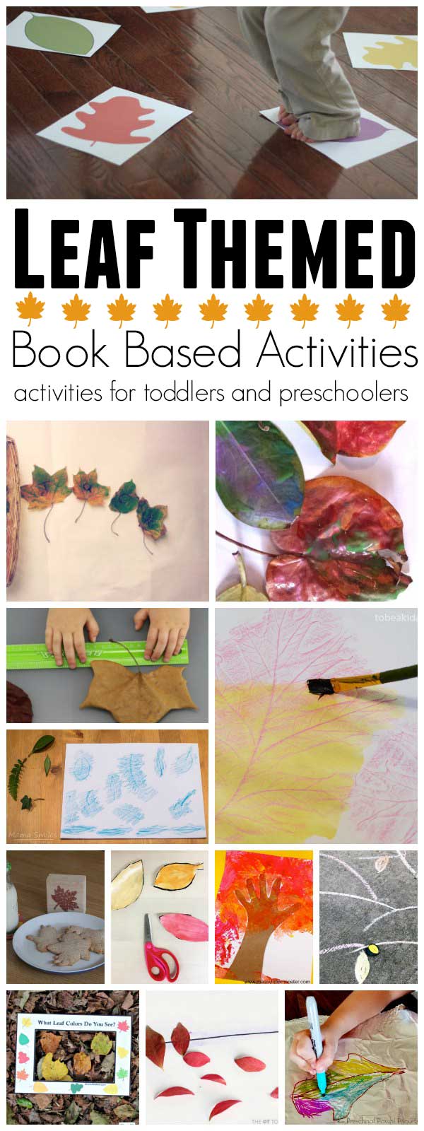 Leaf Themed Activities and Ideas for Book Based Fun aimed at Toddlers and Preschoolers and featuring Red Leaf, Yellow Leaf by Lois Ehlert.