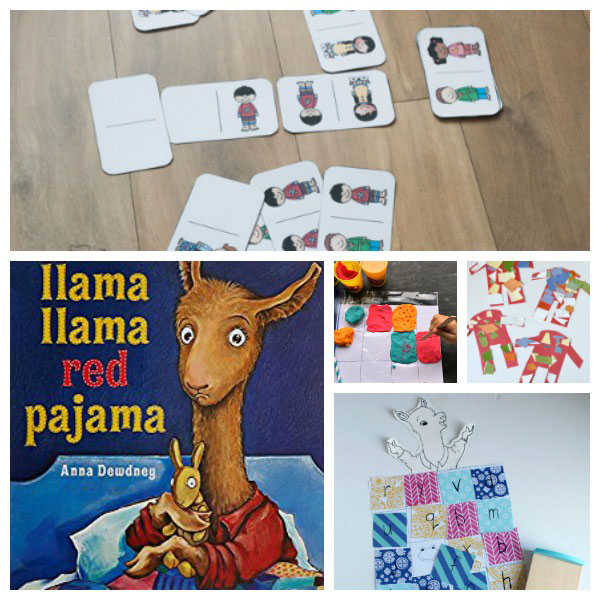 Fun activities based on the classic children's storybook Llama Llama Red Pajama by Anna Dewdney ideal for toddlers and preschoolers.