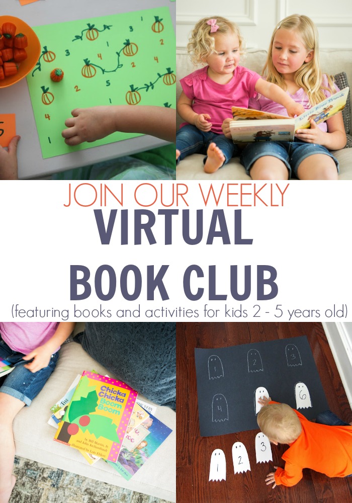 Online Book Club for Kids aimed at 2 - 5 year olds. With hands-on activities planned and provided to your inbox. Here's the themes and books for October