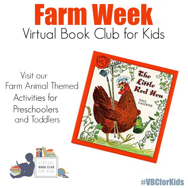 Book Cover of the Little Red Hen book for Farm Animal Week