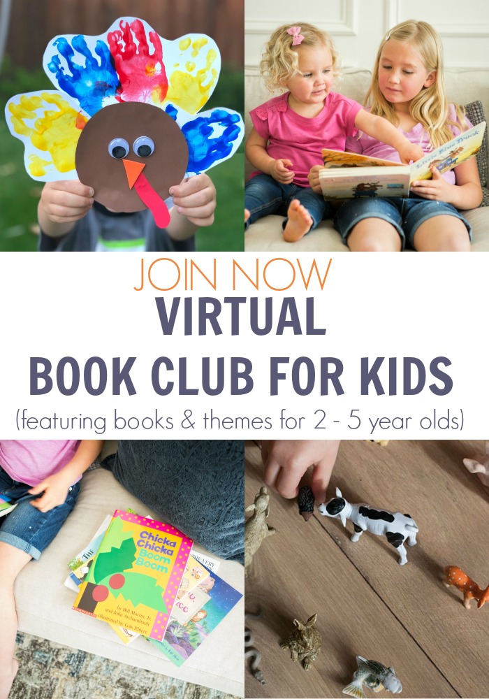 November Themes and Books for toddlers and preschoolers to read, play, create and have fun with the Virtual Book Club for Kids