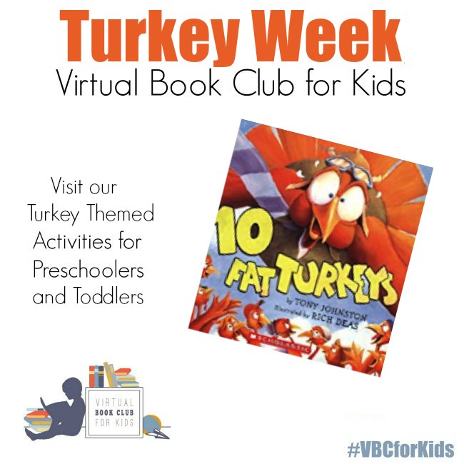 Turkey Themed Preschool Activities from the Virtual Book Club for Kids