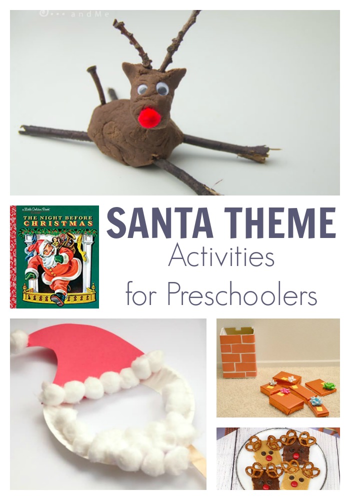 Santa Theme Activities for Preschoolers featuring The Night Before Christmas Classic Christmas Book. To have fun, read, play, create and learn.