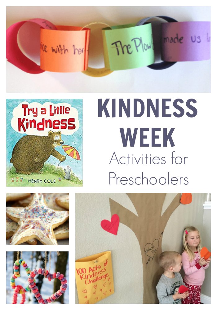 A planned week of simple kindness activities for preschoolers. Think about kindness, do acts of kindness at home, for the animals and wider community then keep the kindness going all year round.