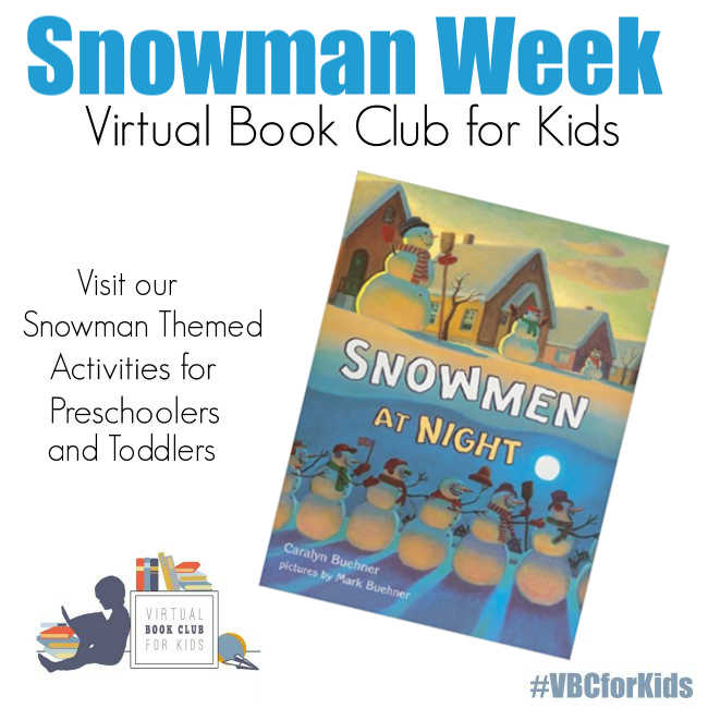 Snowmen at Night Weekly Planner for Snowman Week for Preschoolers