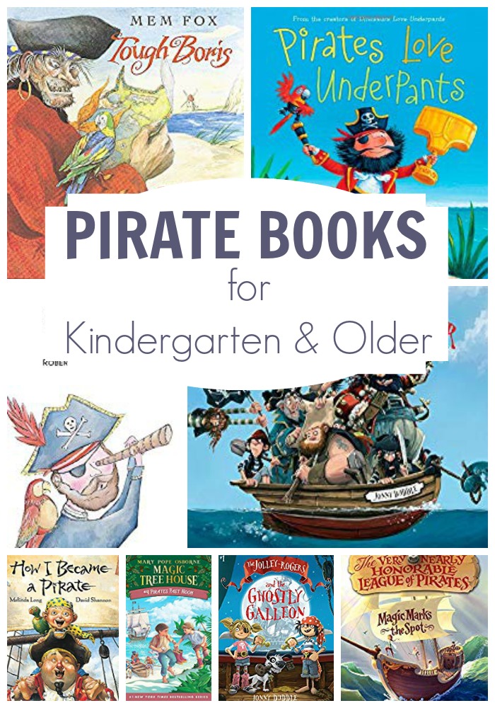 Pirate books for Kindergarten and older that you and they will enjoy reading. From silly tales to classic books there is a range of types and recommendations to read together.