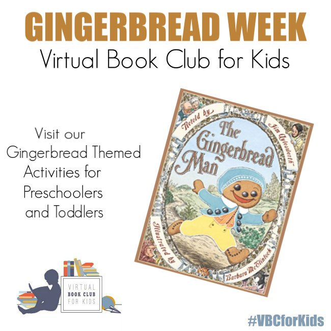 The Gingerbread Man Book Cover featuring Book Activities for Kids