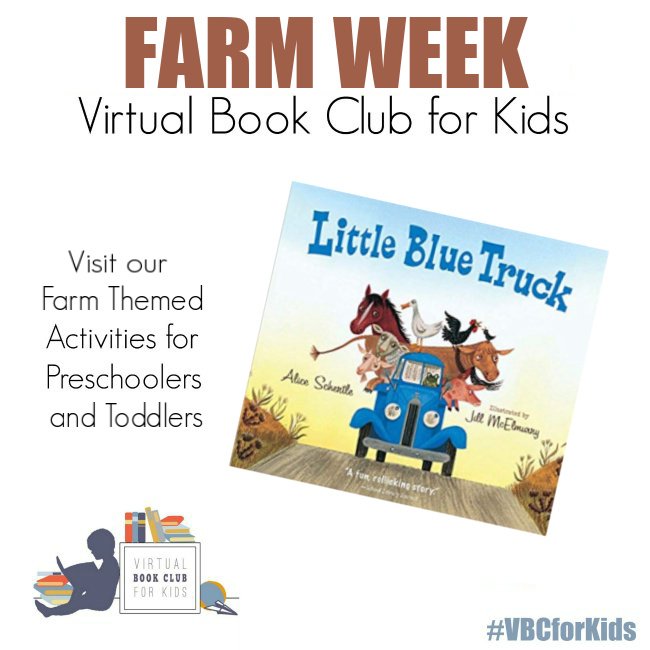 Little Blue Truck Book Cover featuring Book Activities for Kids