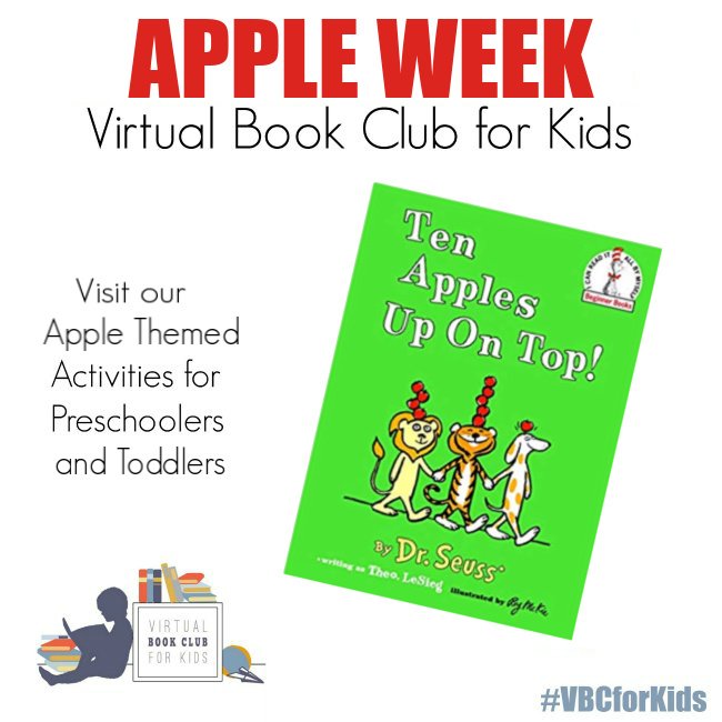 Ten Red Apples Up On Top Book Cover featuring Book Activities for Kids