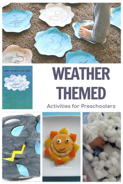weather themed activities for preschoolers featuring Little Cloud by Eric Carle