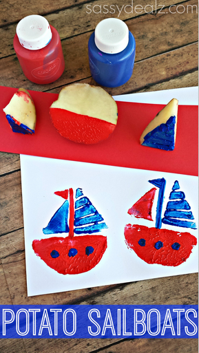 sailboat craft for kindergarten