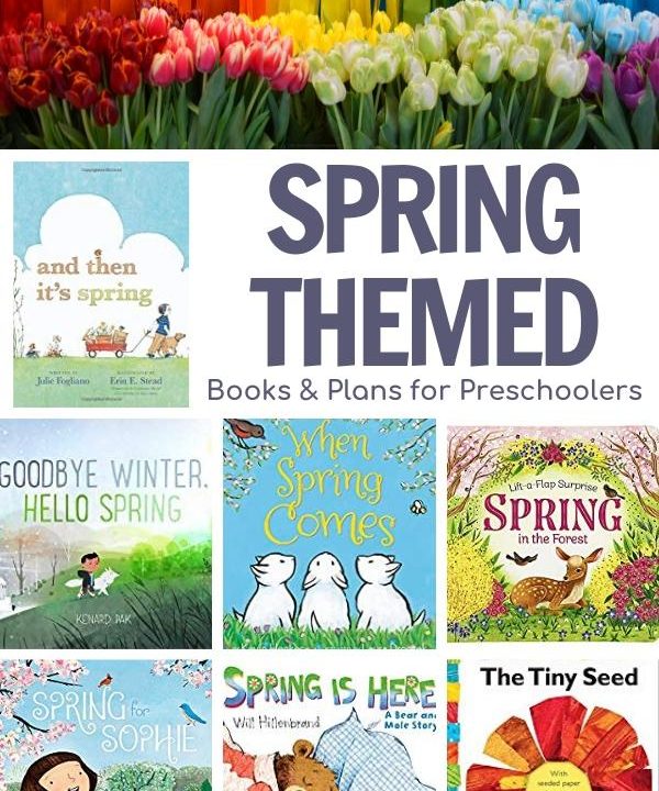 spring themed activity plans and book suggestions for preschoolers