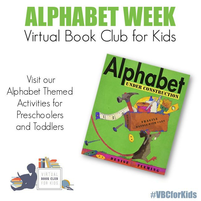 Alphabet Weekly Activity Plan featuring Alphabet Under Construction