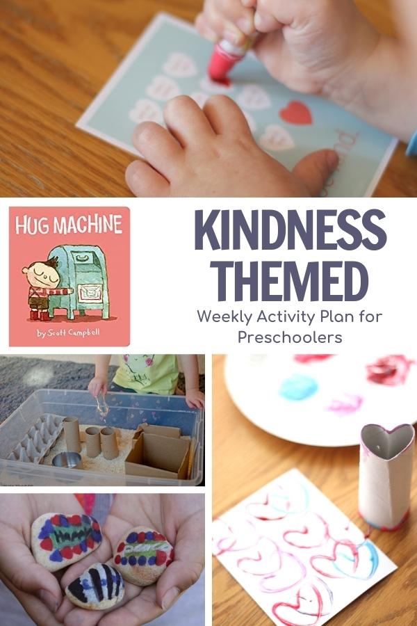 Kindness Themed Weekly Activity Plan for Preschoolers