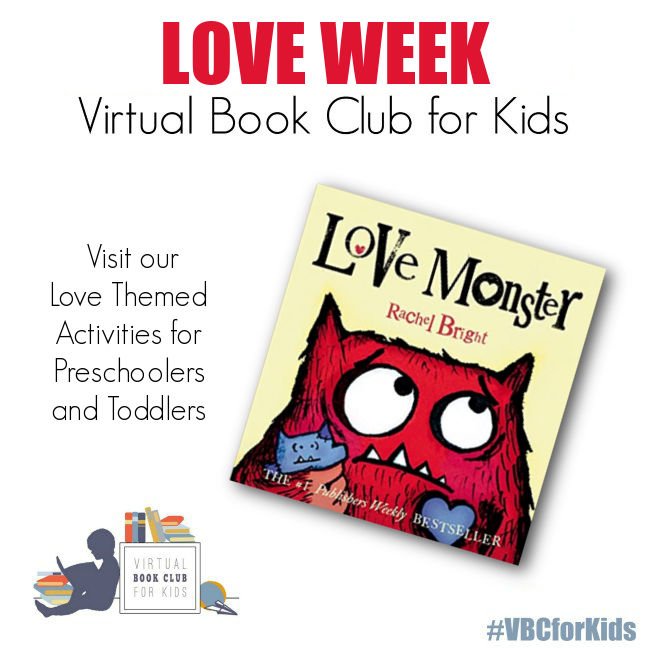 Love Themed Week Plan for Preschoolers Featuring Love Monster