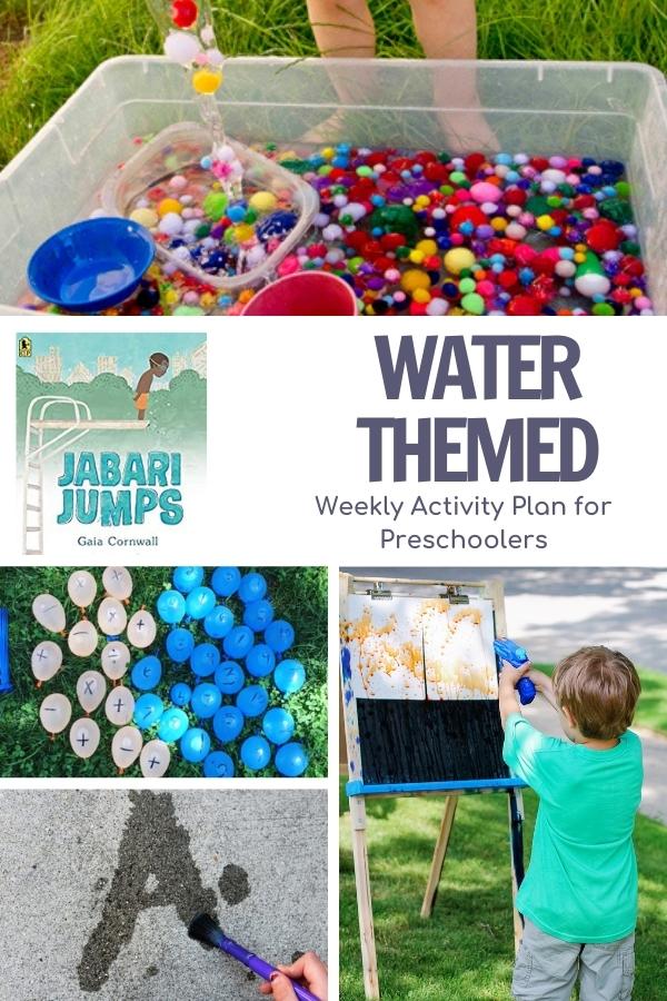 Pinterest image for Water Week with Preschoolers