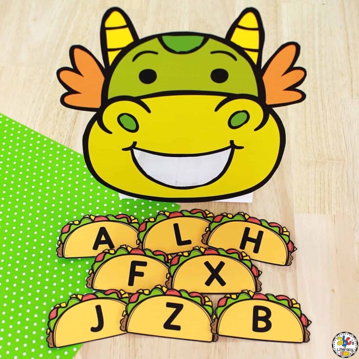 Image for Dragon & Tacos Letter Recognition Activity