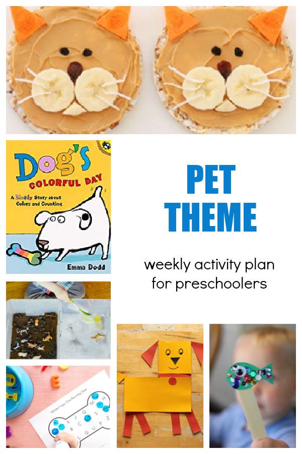 Dog's Colorful Day Activities for Preschoolers and Toddlers