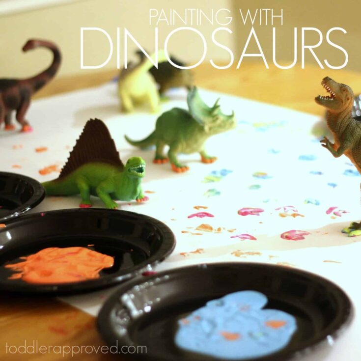 Image for Painting with Toy Dinosaurs
