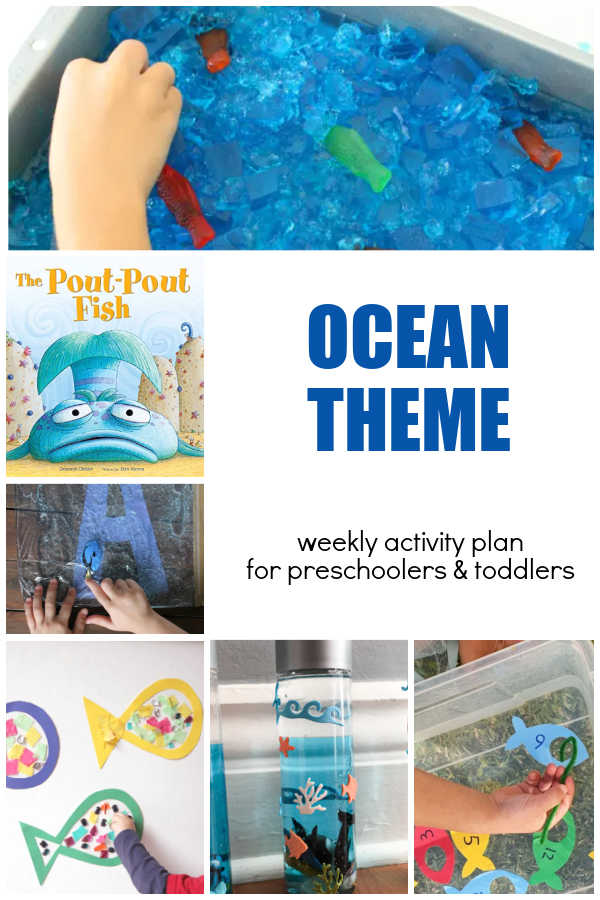 Ocean Themed Week Activity Plan for Preschoolers and Toddlers