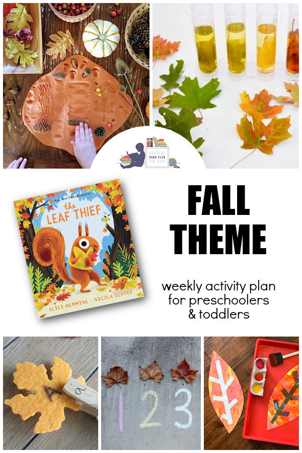 The Leaf Thief Themed Weekly Planner for Preschoolers 