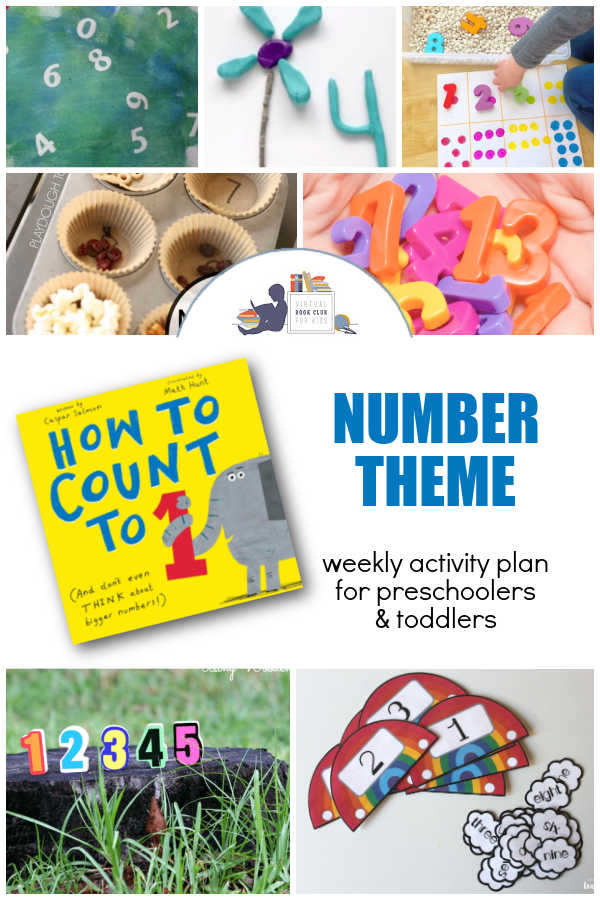 Number Themed Weekly Planner for Preschoolers