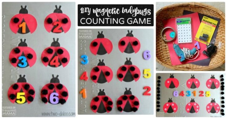 Image for Adorable DIY Magnetic Ladybug Counting Game