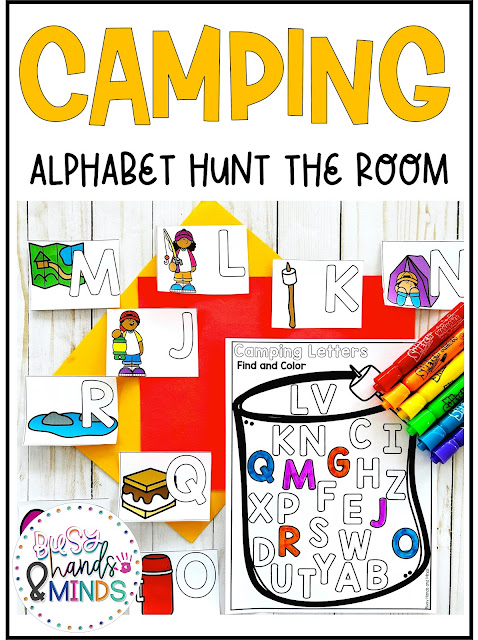 Camping Hunt The Room Alphabet Game