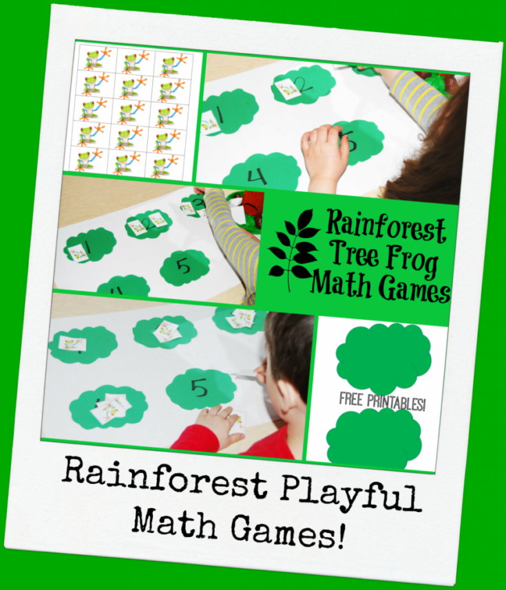 Image for Rainforest Tree Frog Math Games for Preschoolers!