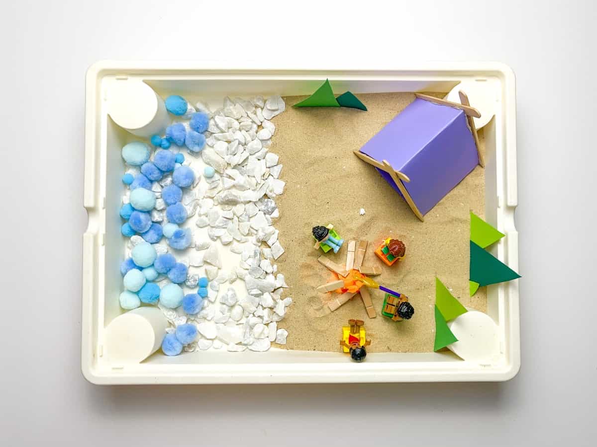Image for Fun Camping Sensory Bin for Toddlers