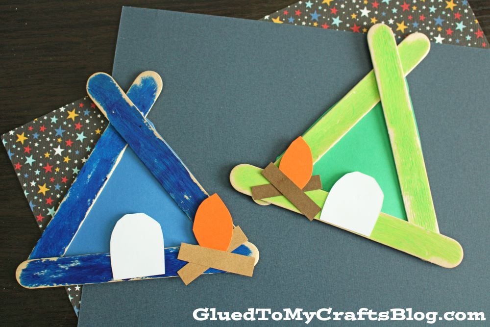 Image for Popsicle Stick Tent – Camping Craft