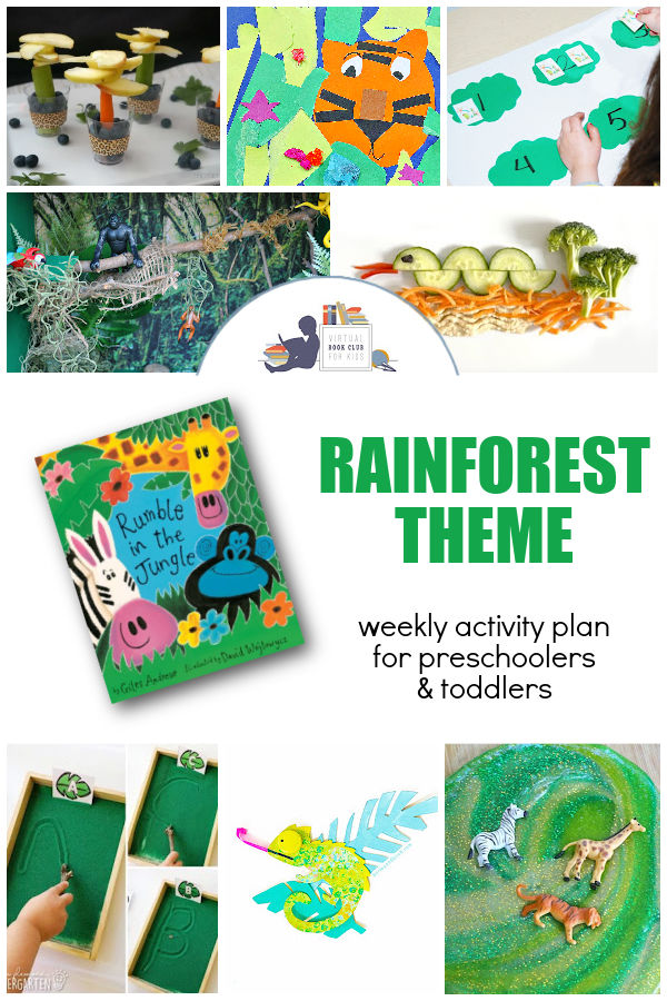 Rainforest Weekly Planner for Preschoolers