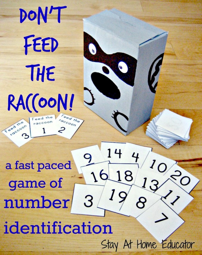 Don't Feed the Raccoon Math Game for Kids